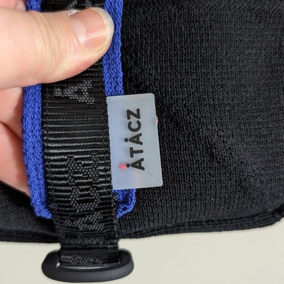 New Atacz Cube With Utility Strap Knit Crossbody Bag - Black - Picture 6 of 16